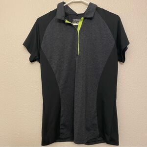 Nike Golf Dri Fit Tour stretch Performance Polo shirt 1/4 Snap size L